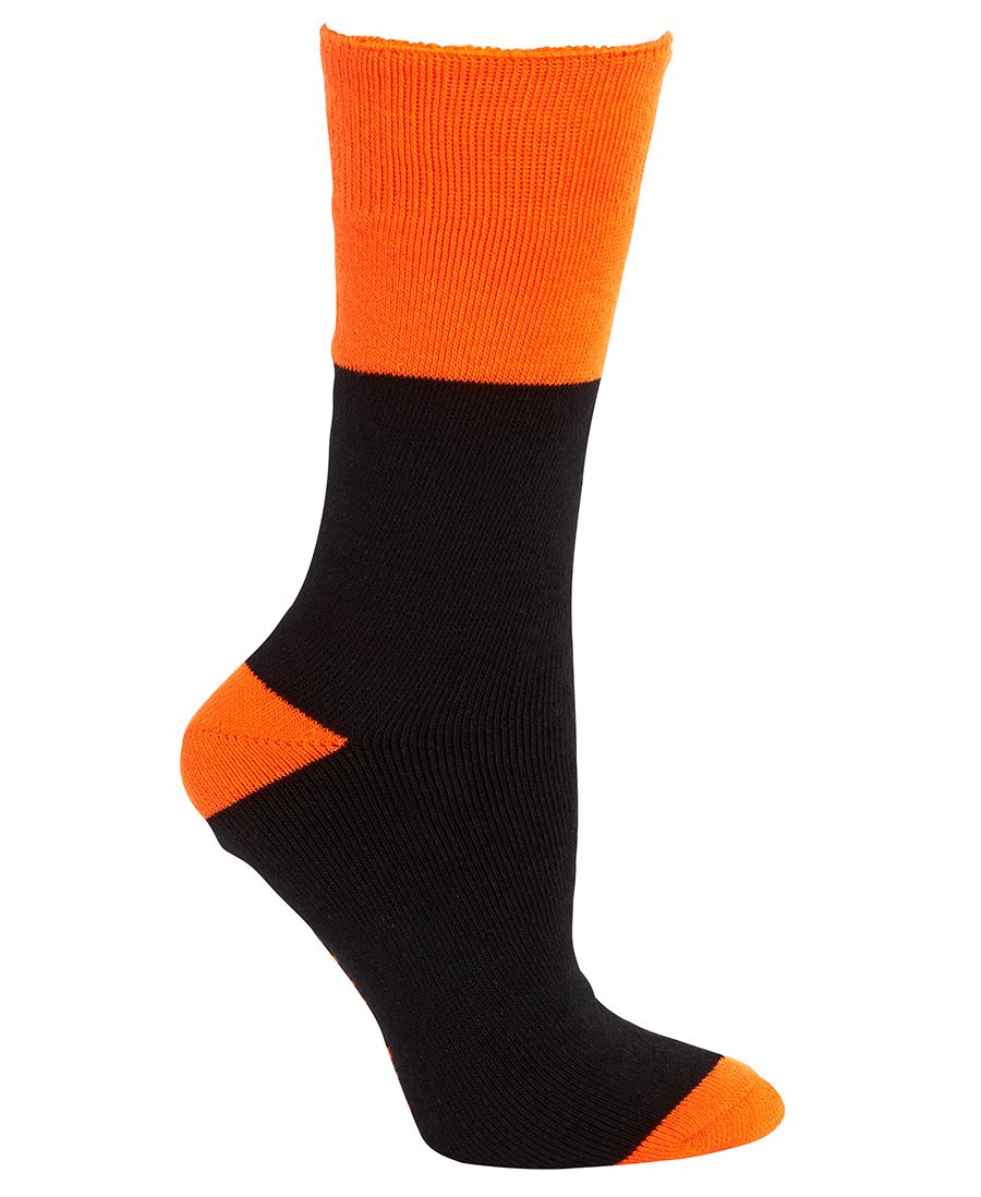 JB's Work Sock 3 Pack - Black/Lime