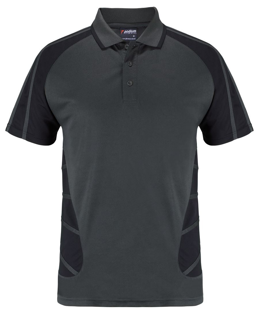 Podium Arachnid Polo - Black/Gunmetal