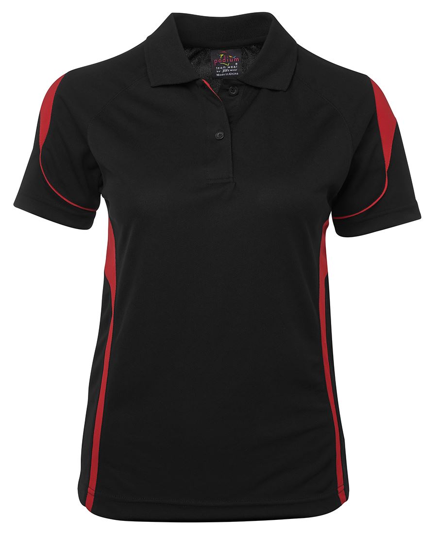 PDM Ladies Bell Polo - Aqua/White