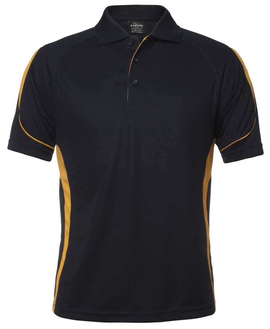 PDM Bell Polo - Black/Aqua