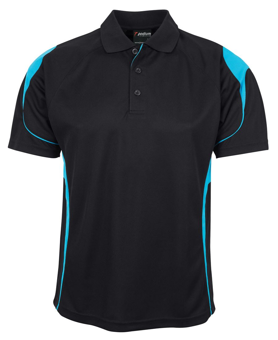 PDM Bell Polo - Aqua/White