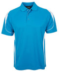 PDM Bell Polo - Aqua/White