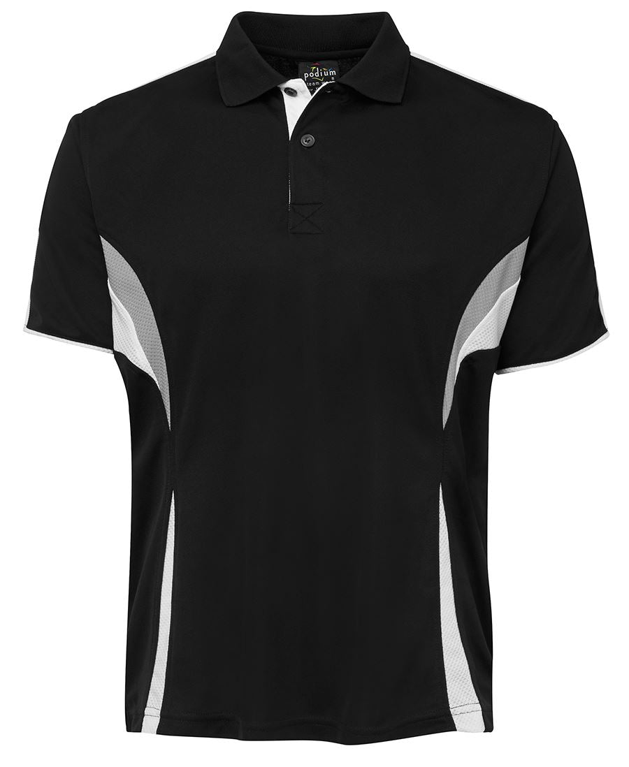 Podium Cool Polo - Aqua/White/Grey