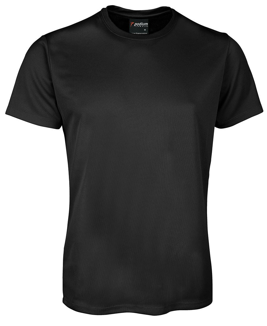 Podium Kids Poly Tee - Black