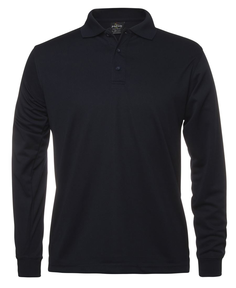 Podium L/S Poly Polo - Navy