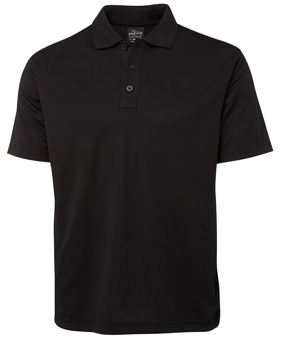 Podium S/S Poly Polo - Black