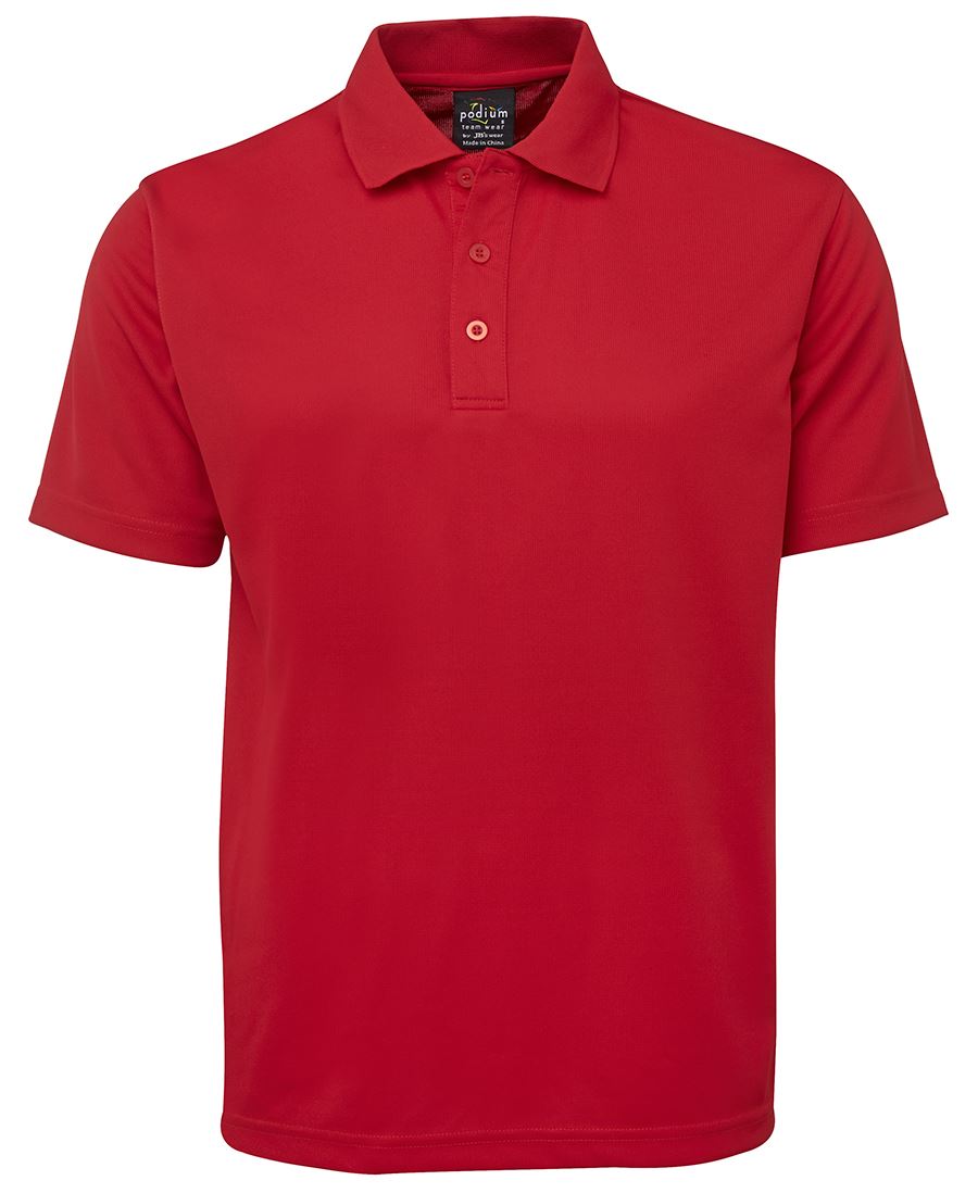 Podium S/S Poly Polo - Black