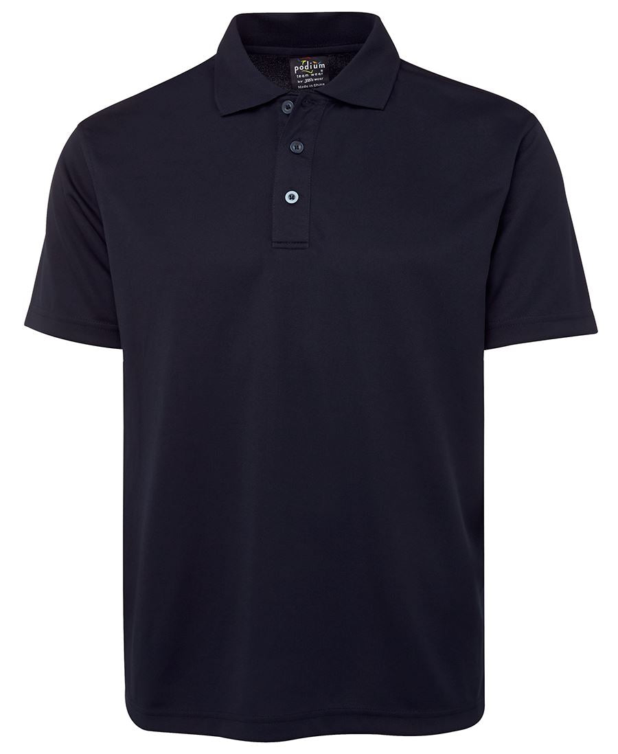 Podium S/S Poly Polo - Black