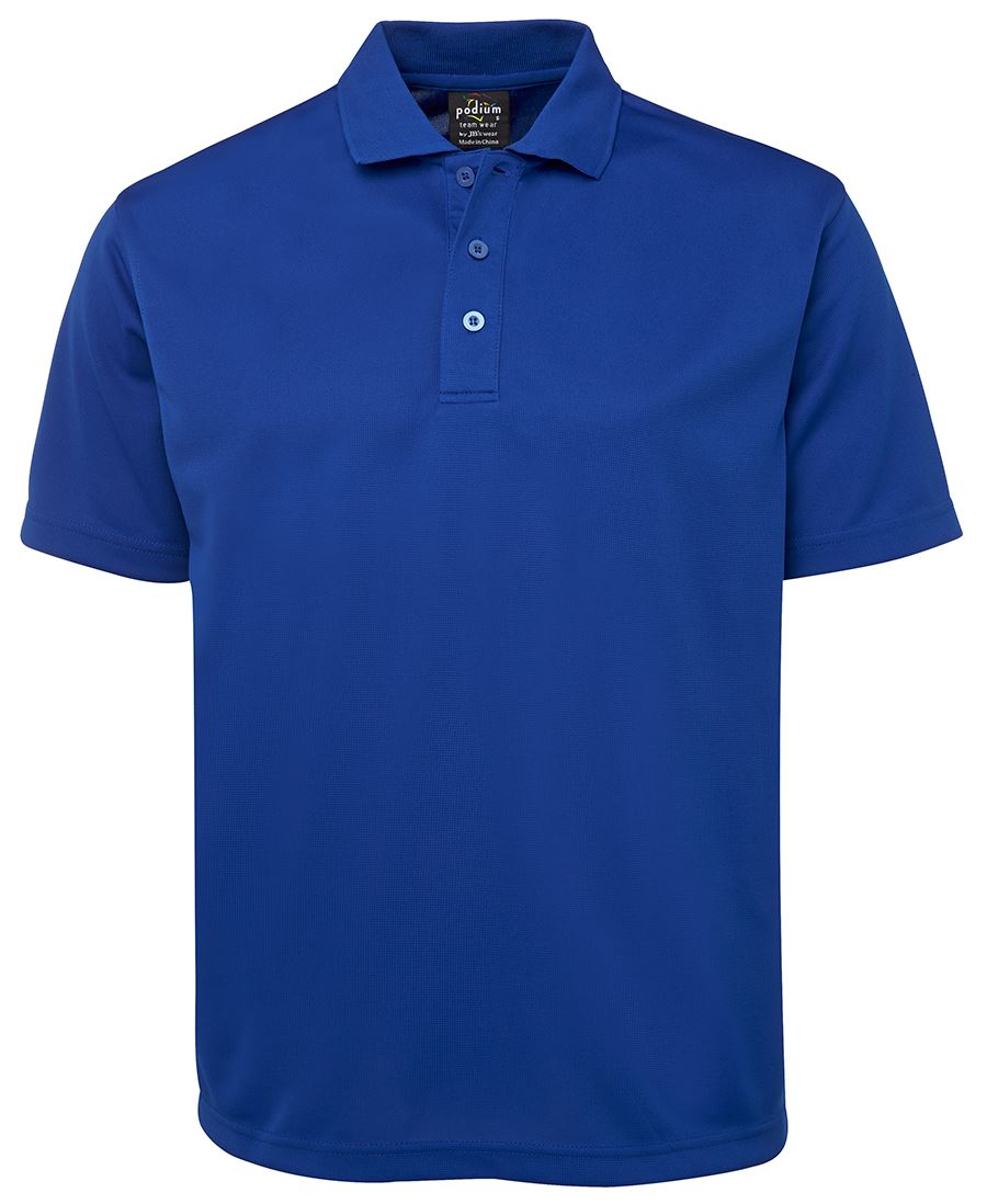 Podium S/S Poly Polo - Black