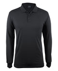 Podium L/S Stretch Polo - Black