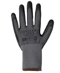 JB's Steeler Crinkle Latex Glove (12Pk) - Grey/Black