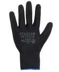JB's Steeler Sandy Nitrile Glove (12Pk) - Black/Black