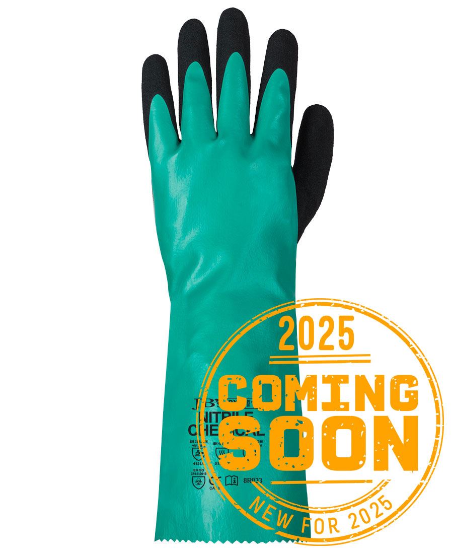 JB's Type A Nitrile Chemical Glove - Green/Black