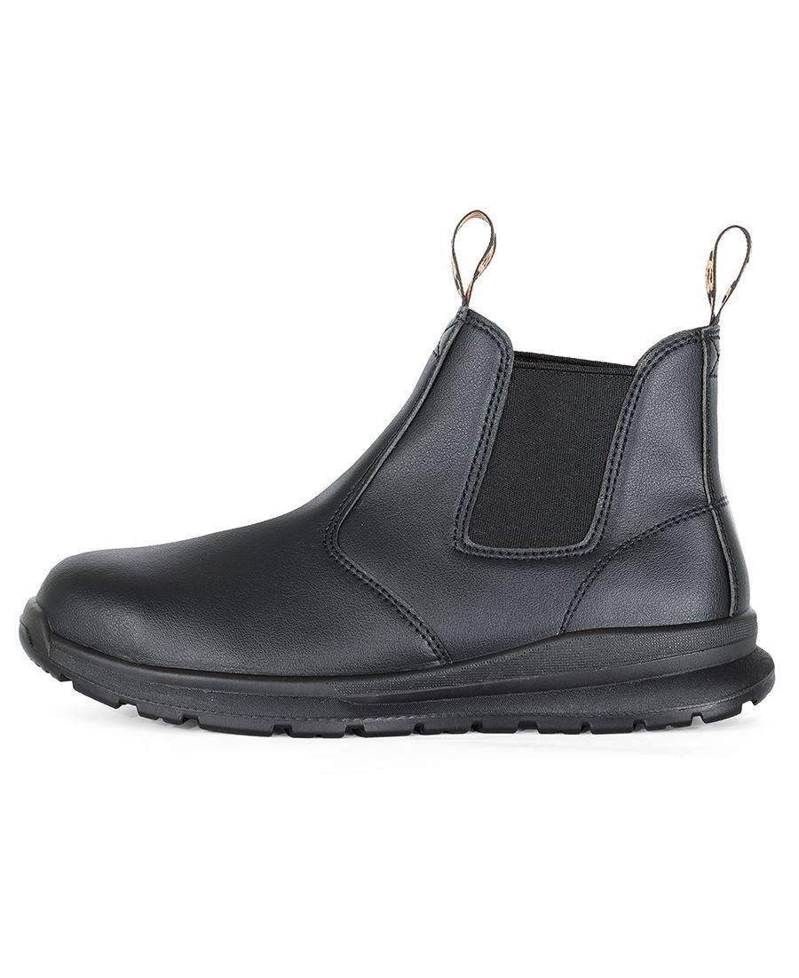 JB's Microfibre Elastic Sided Safety Boot - Black
