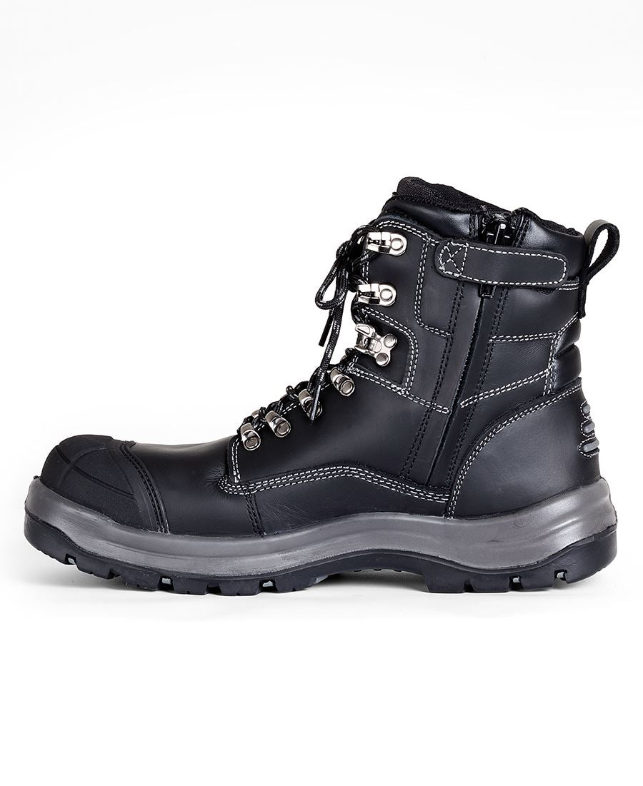 JB's Roadtrain Zip Safety Boot - Black