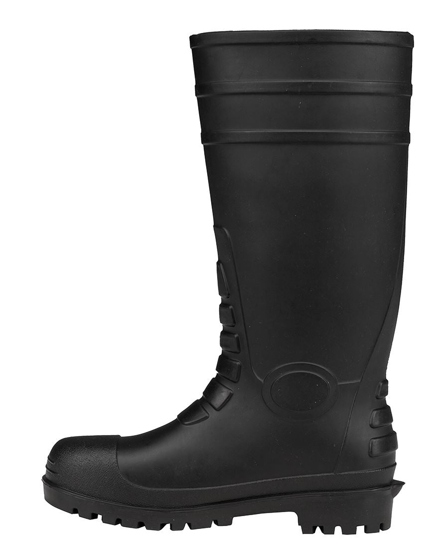 JB's Steel Toe Cap and Steel Plate Gumboot - Black