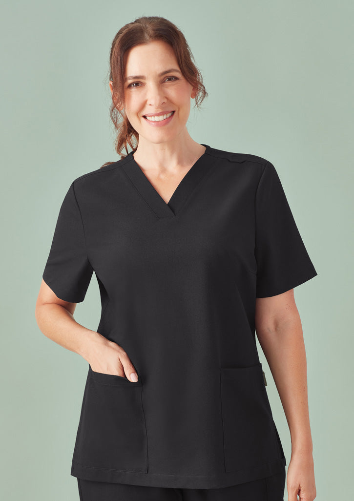 Womens Pulse V-Neck Scrub Top