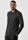 Mens Crew Long Sleeve Polo