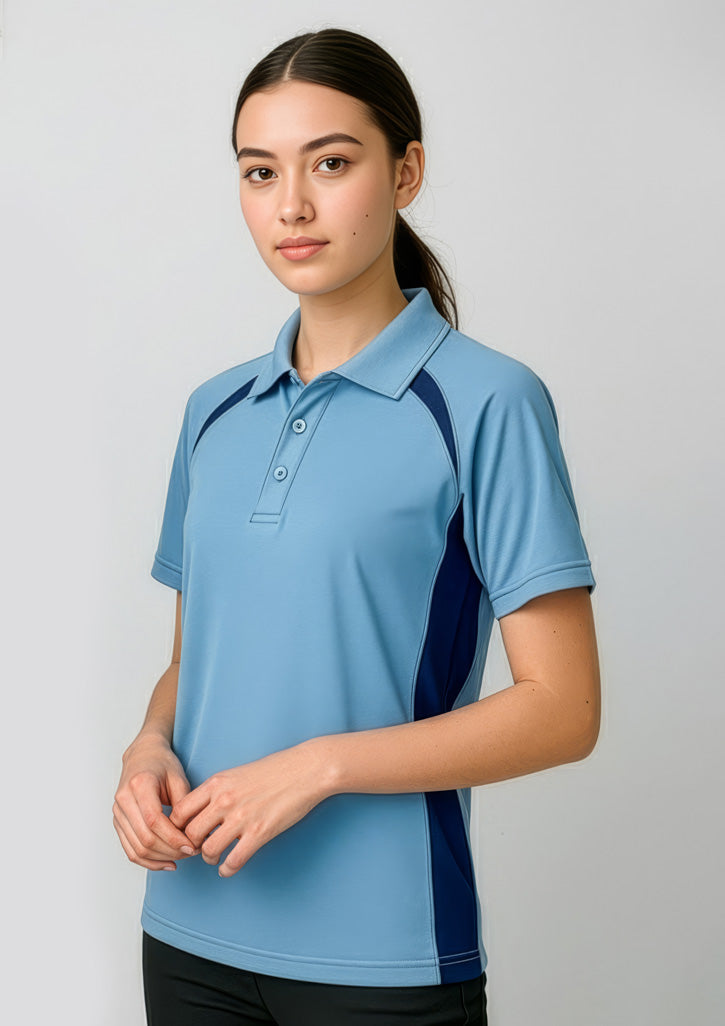 Mens Splice Short Sleeve Polo
