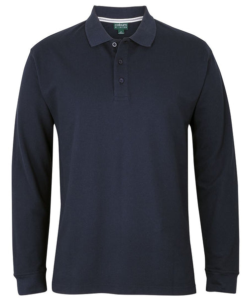 C of C L/S Pique Polo - Black