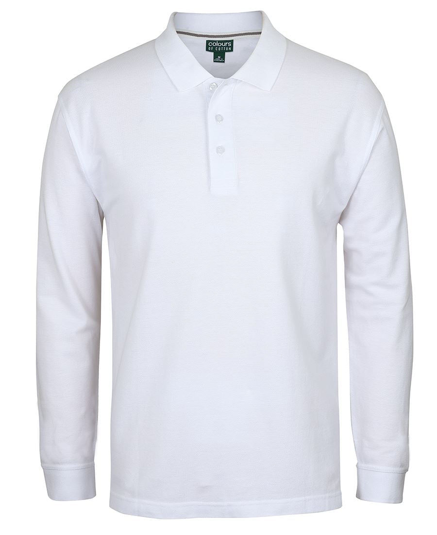 C of C L/S Pique Polo - Black