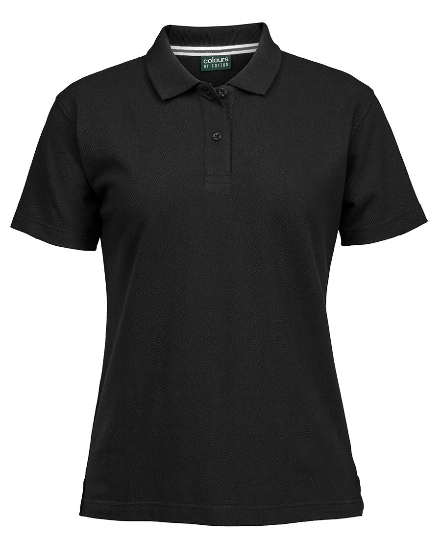 C of C Ladies Pique Polo - Black