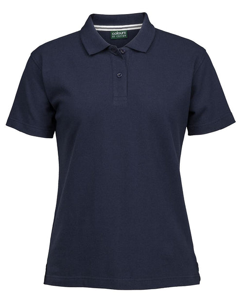 C of C Ladies Pique Polo - Black