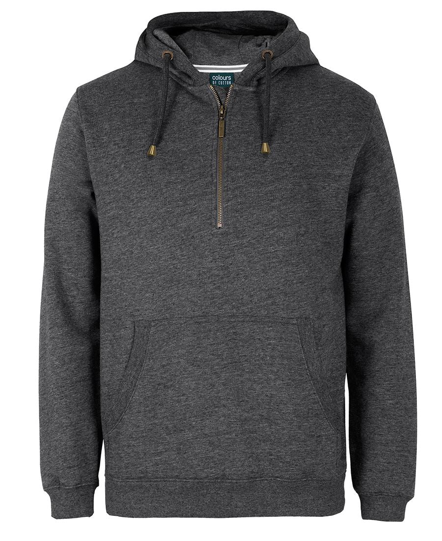 C of C Brass 1/2 Zip Hoodie - Graphite Marle