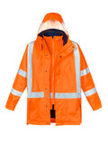 Mens Hi Vis X Back 4 In 1 Waterproof Jacket