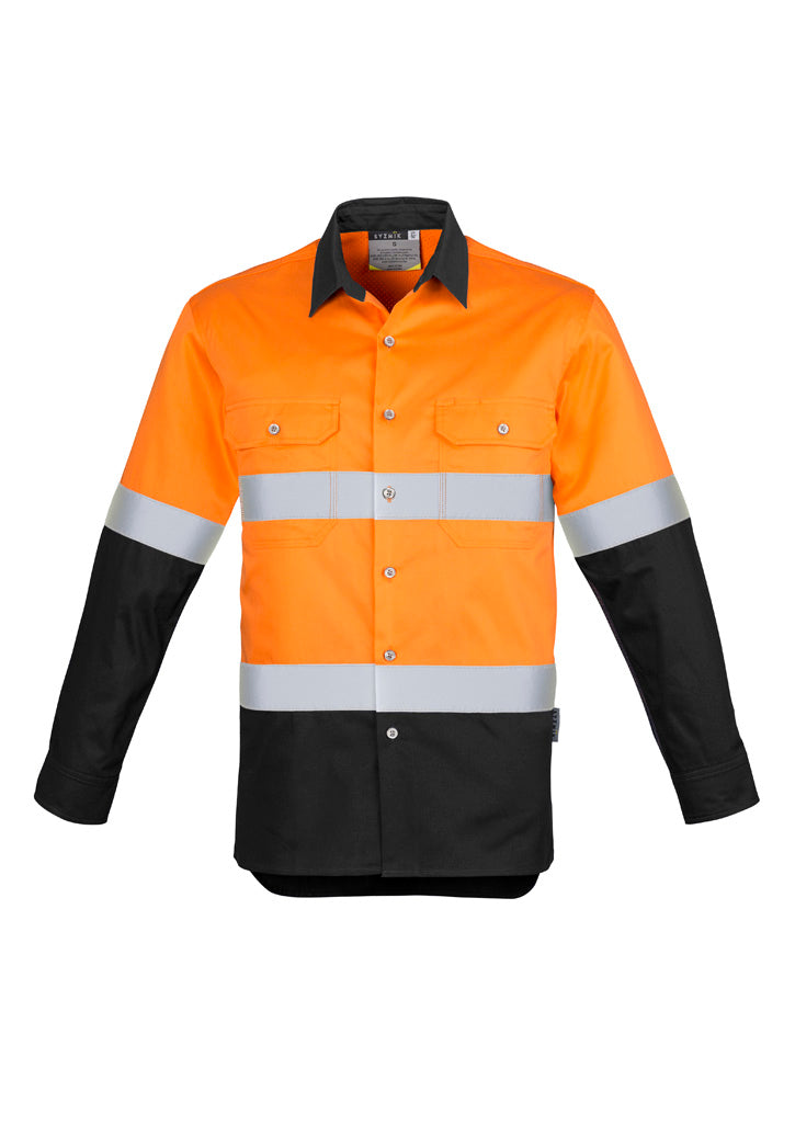 Mens Industrial Long Sleeve Shirt - Hoop Taped
