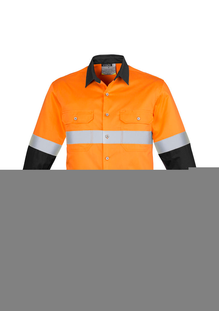 Mens Industrial Long Sleeve Shirt - Hoop Taped