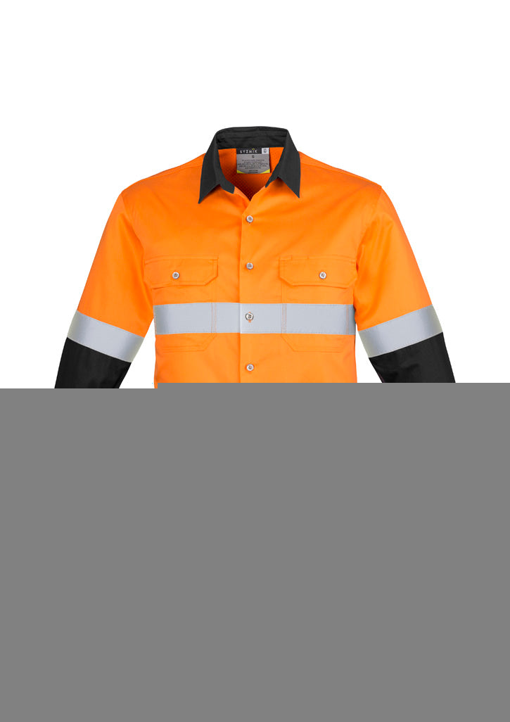 Mens Industrial Long Sleeve Shirt - Hoop Taped