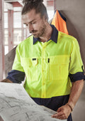 Mens Hi Vis Outdoor Long Sleeve Shirt